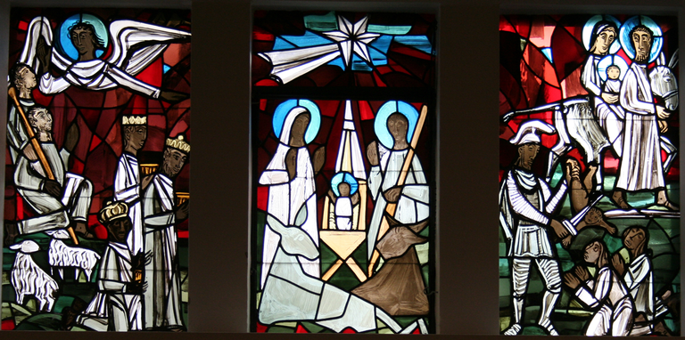 Weihnachtsfenster in der Christuskirche, Recklinghausen