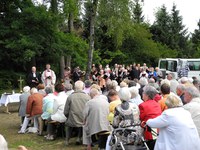 Wald-Gottesdienst in der Haard - Ökumenischer Gottesdienst lockte viele Besucher