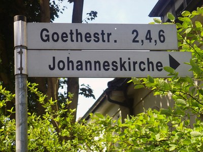 Strassenschild Ev. Kita Wichernheim, Oer-Erkenschwick